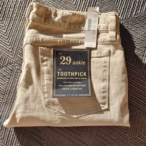 J.Crew Jeans -  Toothpick -  Size 29